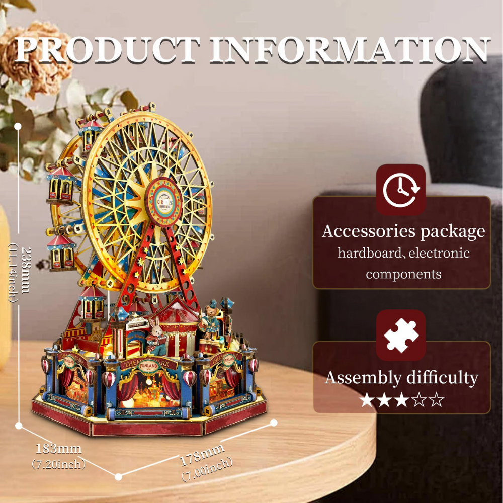 Century Ferris Wheel 3D Wooden Mechanical Puzzles