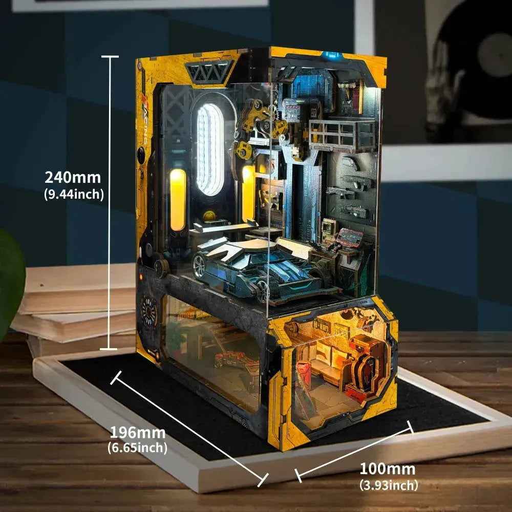 Automobile Workshop DIY Book Nook Kit - Assemble the thrill.