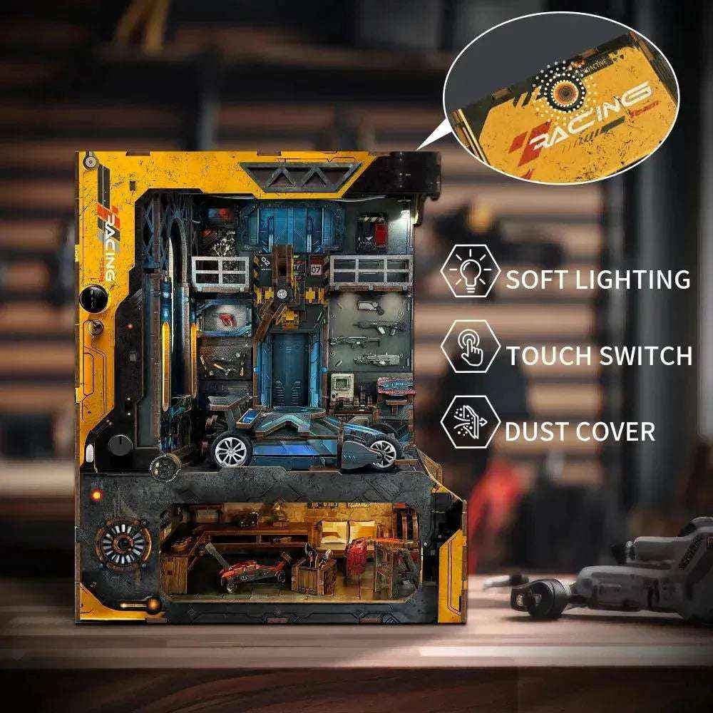 Automobile Workshop DIY Book Nook Kit - Assemble the thrill.
